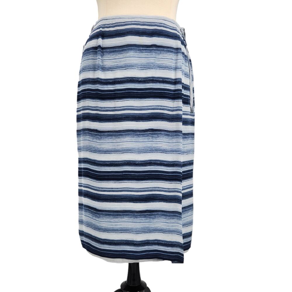 Vintage Rena Rowan Silk Wrap Skirt Plus Size 16